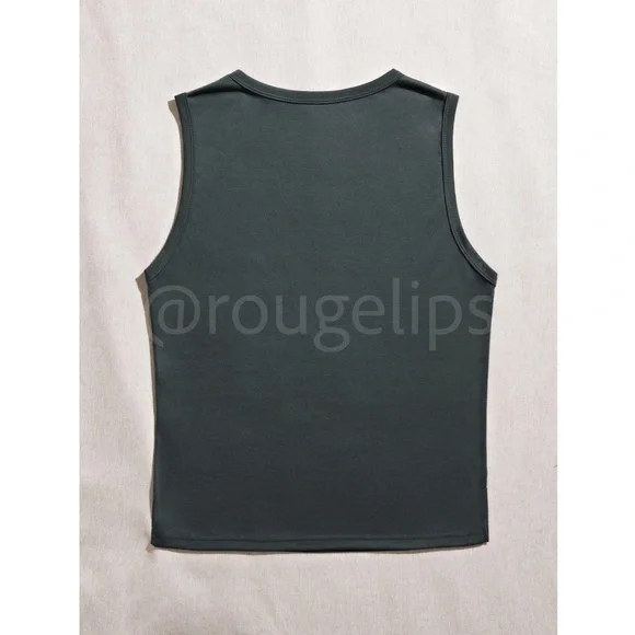 Boho Western Print Grey Tank Top Tee Shirt Muscle - Picture 2 of 7